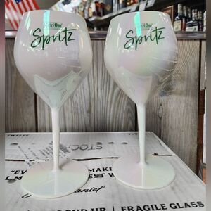 2 Ketel One Botanicals iridescent plastic spritz glasses